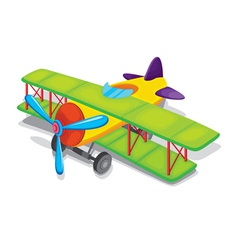 Toy propeller plane vector image