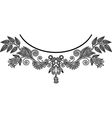 Neckline embroidery fashion vector image