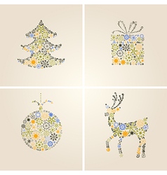 Christmas symbols vector image