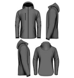 Men softshell jacket vector image