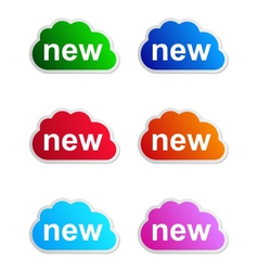 New label vector image