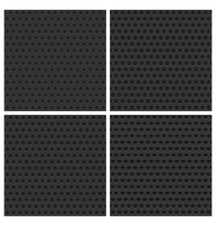 Seamless Metal Backgrounds Set vector image