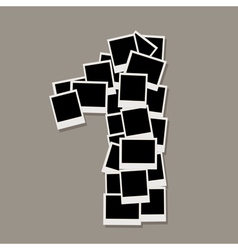 Number one photo vector image
