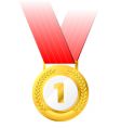 Gold medal vector image