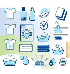 Laundry set vector image