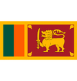Sri Lankan flag vector image
