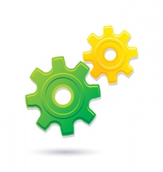 Gears icon vector image