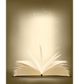 Opened magic book vector image