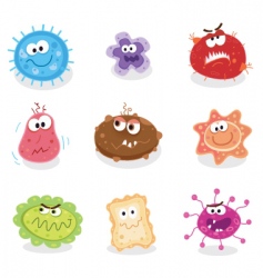 Bugs and germs I vector image