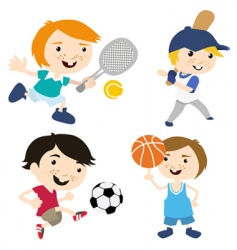 Sport cartoon vector image