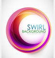 Glamorous swirl background vector image