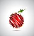 Red apple vector image