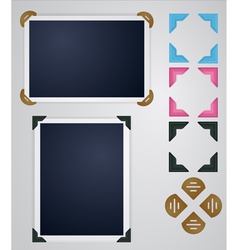 Photo corners vector image