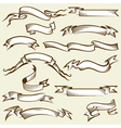 Ribbon set vector image