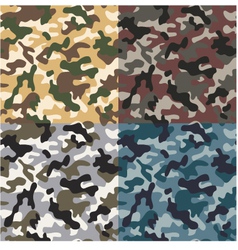 Camouflage seamless pattern vector image