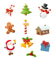 Christmas Icon Set vector image