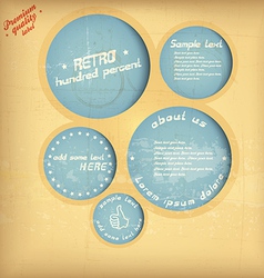 Retro speech circle vector image