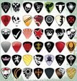 Guitar pick set vector image