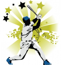 Baseball star vector image