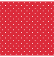 Red background seamless pattern with polka dots vector image