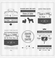 Wedding save the date vector image