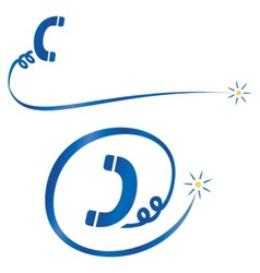 Phone icons vector image