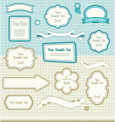 Set of retro design elements vector image