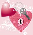 Key to my heart vector image