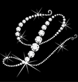 L italic with diamonds vector image