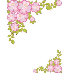 Frame with floral pattern vector image