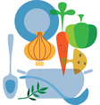 Cooking and vegetables vector image