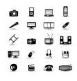 Multimedia icons vector image