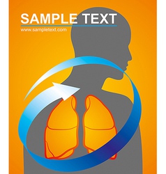 Medicine Lung Care vector image