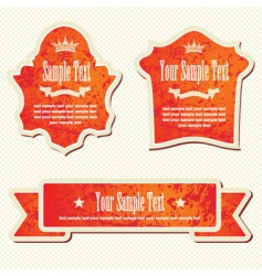 Set of labels vector image