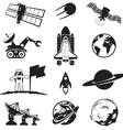 Space programme set vector image