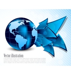 Abstract background with arrows vector image