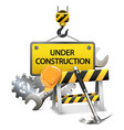 Under Construction Concept with Frame vector image