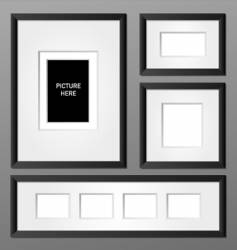 Frames black vector image