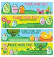 Easter banner vector image