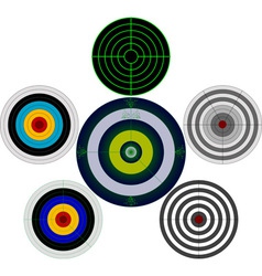 Set of targets vector image