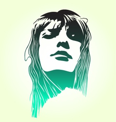 Woman silhouette vector image