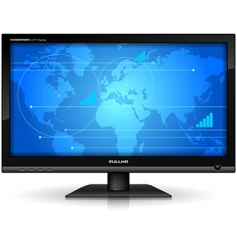 Widescreen tft display vector image