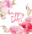 Peonies watercolor vector image