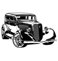 Retro-styled hotrod vector image