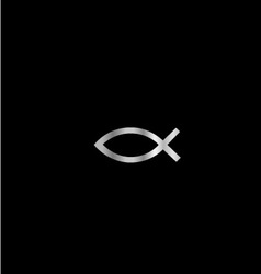 Christianity Ichthys fish vector image