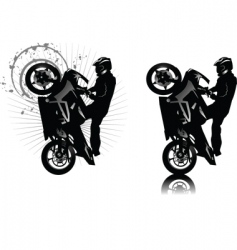 Motor cross vector image