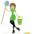 Cleaning Woman vector image