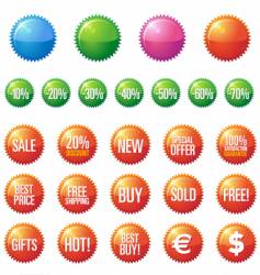 Sale buttons vector image