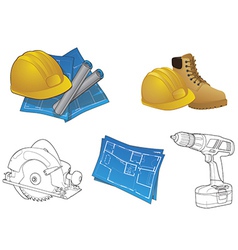 Construction Icons Set vector image