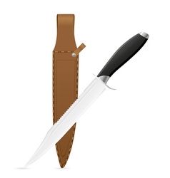 Hunting knife vector image
